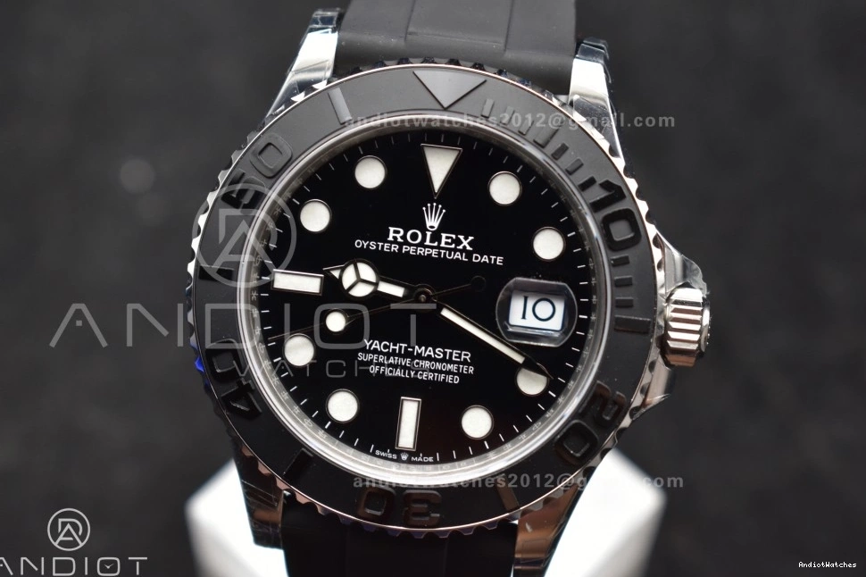 Black Edition WaterResistant Ceramic VSF Yacht-Master 226659 Bezel Best flex Weight) 3D 1213 42mm 1:1 Strap on (Gain VS3235 Oyster V3 0109